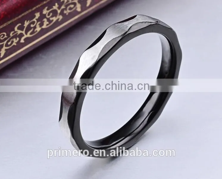 316L Stainless Steel black Fine Jewelry Rings For Men Wedding Jewelry