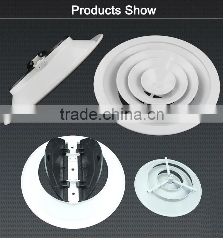 air conditioning aluminum ceiling diffuser with adjustable dampers
