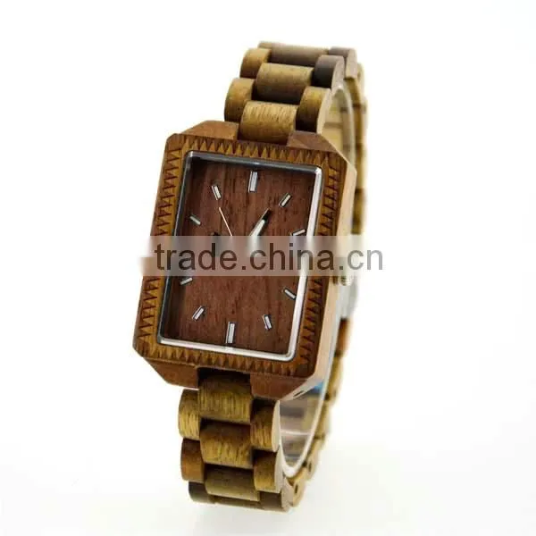 2015 Various Design Wooden Unisex High Quality Famous Brand Watches