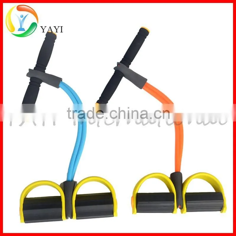 Body Building Expander Latex Tube Foot Elastic Pull Rope