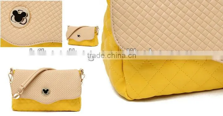 New attractive ladies pu bags with metal parts, nice and fashion pu bags for lady
