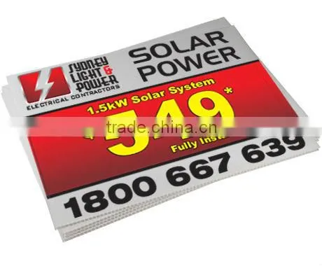 different color Advertising printing board