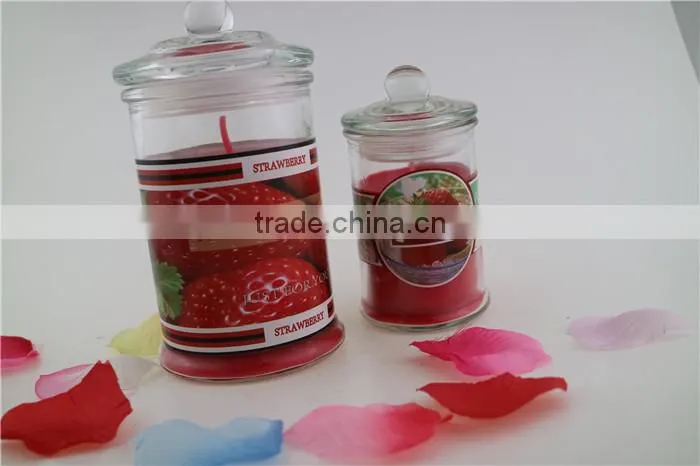 the most popular high quality scented jar glass candle 6*11cm