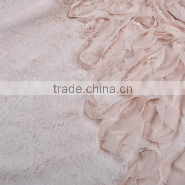 chiffon and fur imitation embroidery design wedding embroidery lace fabric