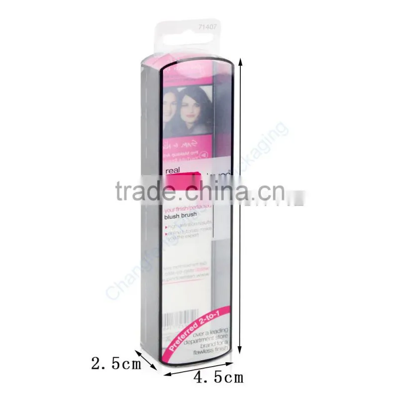 Hot Sale Blush Brush Plastic Clear Box
