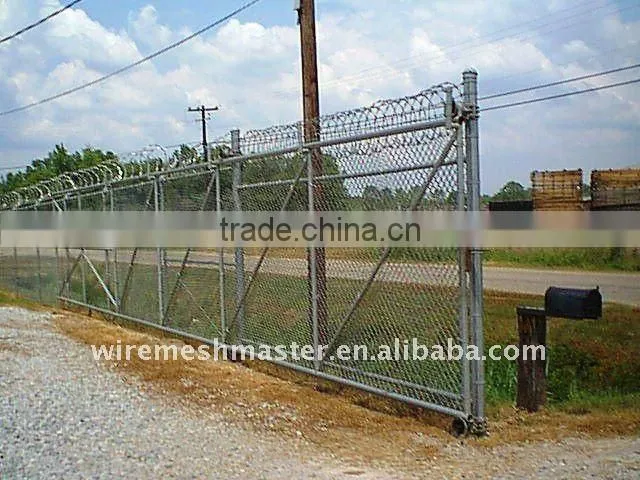 Zinc coating chain link fence