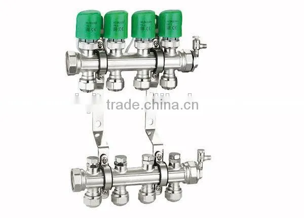 2 ways valve manifold brass underfloor heating manifolds digital manifold