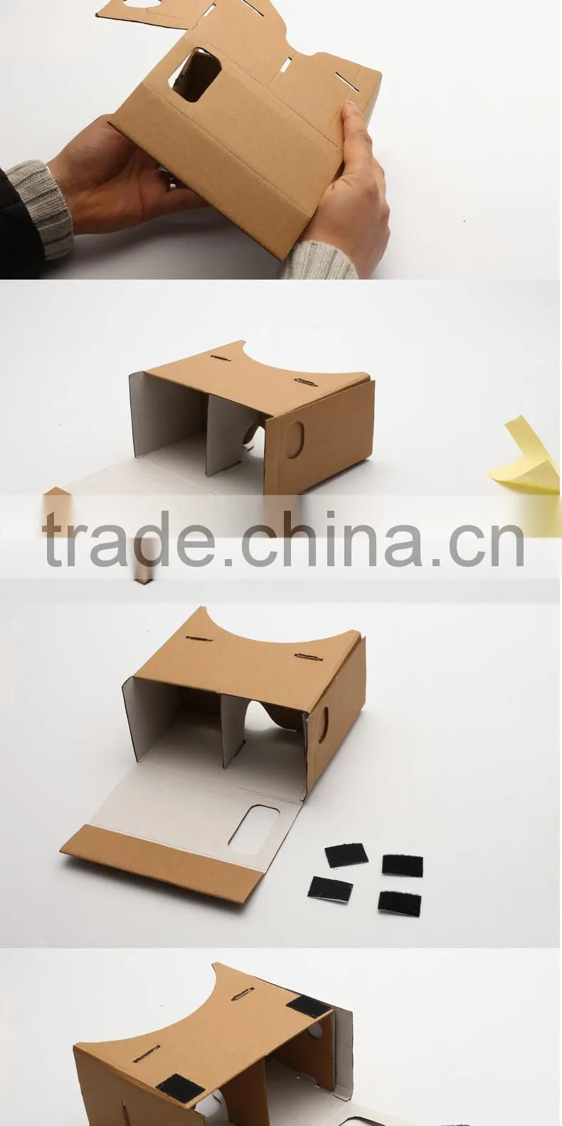 2015 Hot selling Cheap Google Cardboard VR glasses for promotion