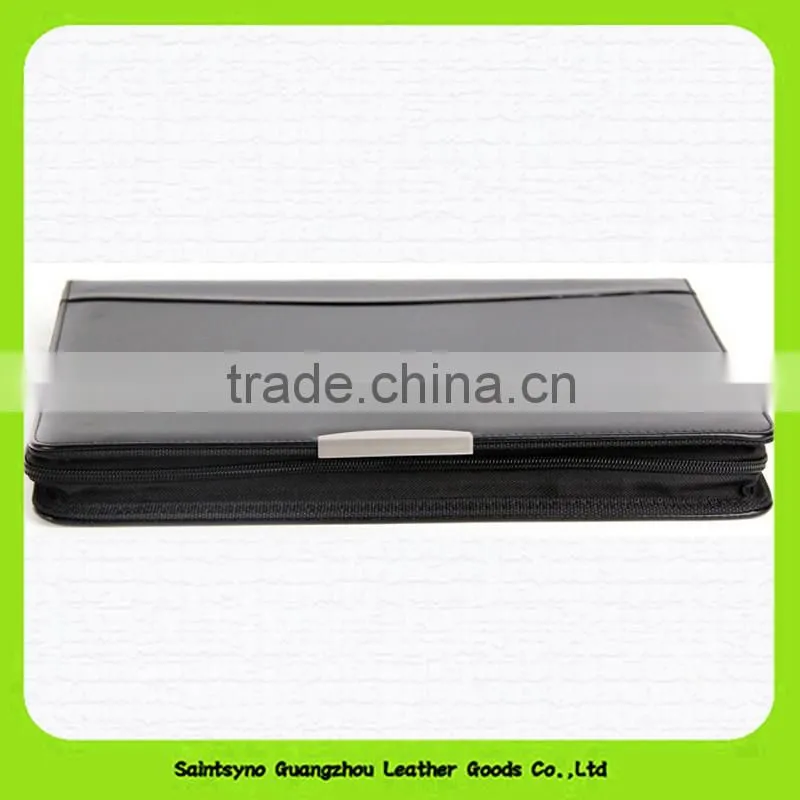 Customized A4 Leather Document File Cover Folder With Calculator Office File Cover Designs