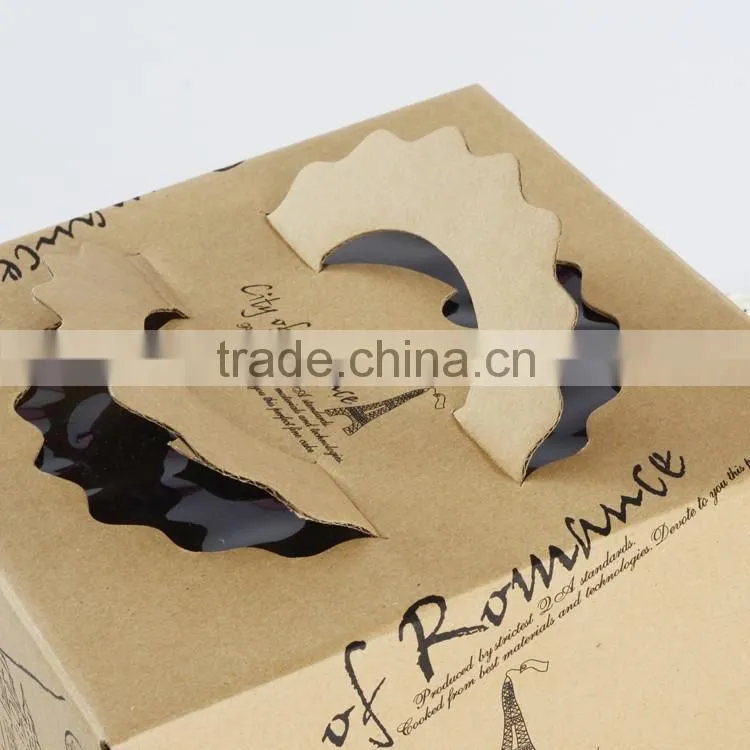 paper food grade cake box Takeaway Food Packaging box cup cake box making