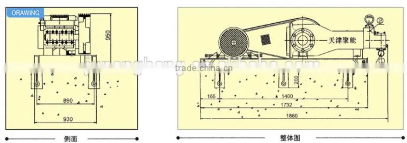 Low pressure grouting pump XPB-10 / pump in mud