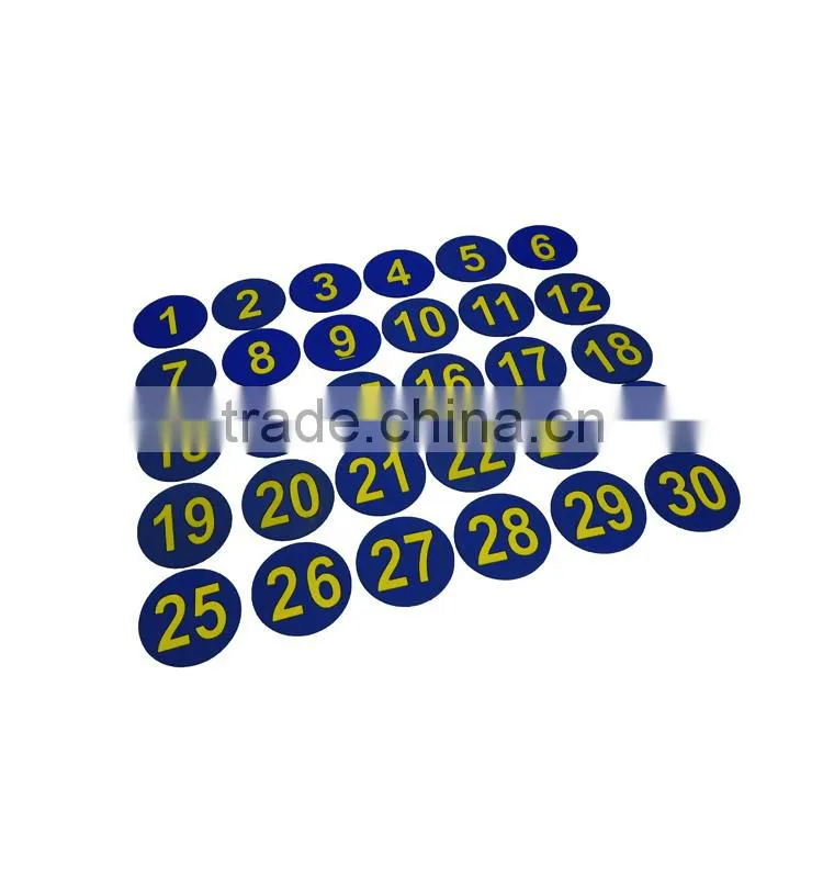 2016 Hot selling teaching aid toy nunber round mart mat
