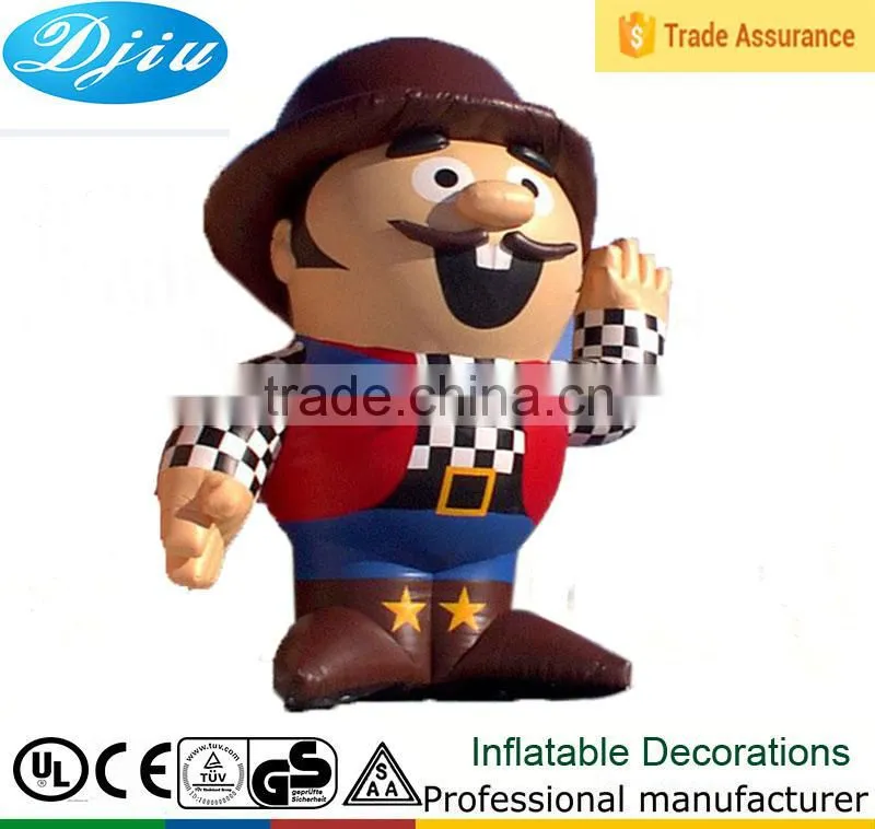 DJ-GG-109 Outdoor Uncle 19 ft advertising inflatable decorative black top hat