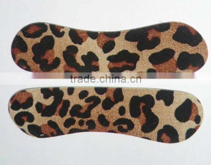 Fashion leopard back heel cushion for ladies