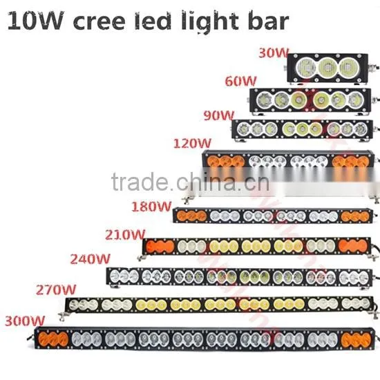 New Product Slim Design 7" 13" 20" 26" 32" 38" 43" 50" Amber And White Offroad 4x4 Wholesale LED Light Bar