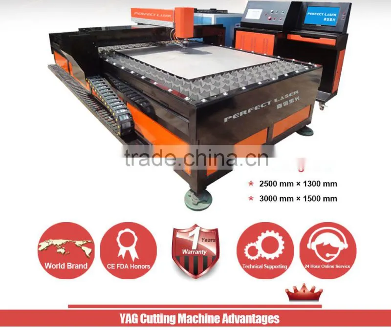 Perfect Laser 500W PE-M500-2513 YAG Metal Laser Cutting Machine