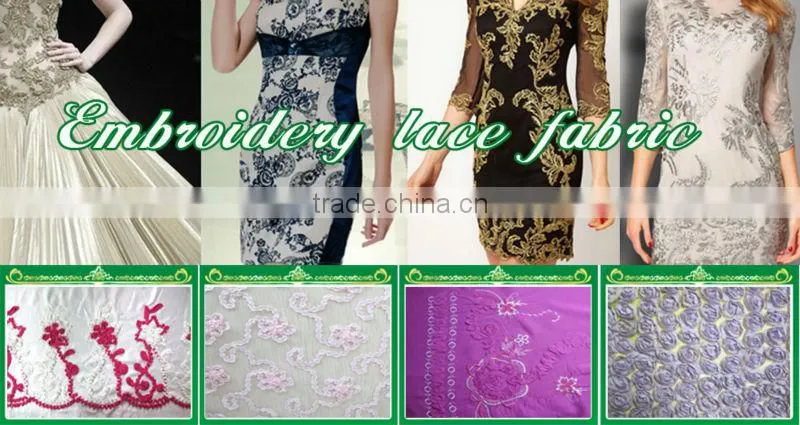 flower inspired fashion 100% nylon LACE For Garment-APN3592