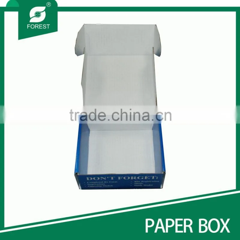 2015 BLUE CARDBOARD CORRUGATED CARTON BOX EP8702103212