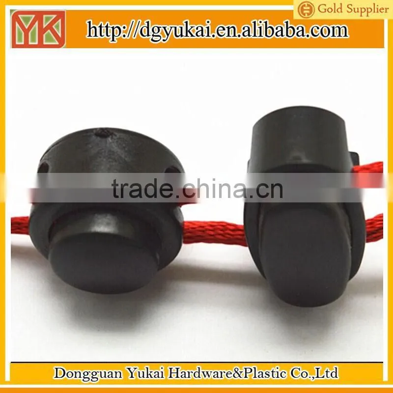 Yukai spring adjustable stopper,plastic adjustable cord end for rope