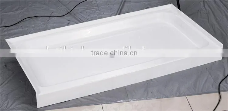 shower basin,fiberglass tray,rectangle shower base