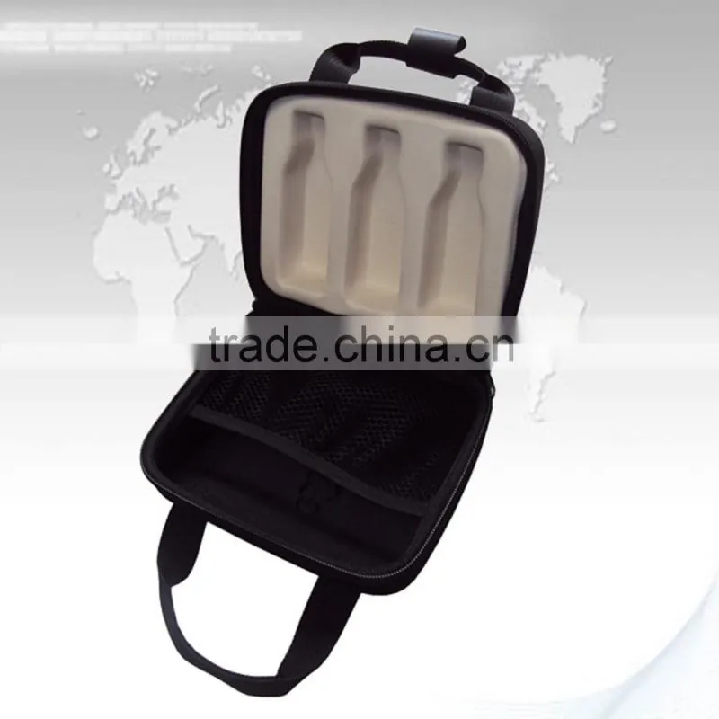 durable fancy eva wine carrying bag /case