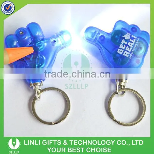 Promotional gift plastic mini thumb led key light