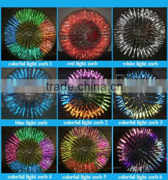 2016 HappySky 100% PTU/ PVC Inflatable LED Human Sized Hamster Ball, zorb ball, human hamster ball for sale