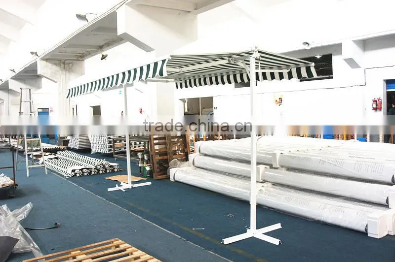 two 2014 Hot sale side double column retractable manual polyester awning,awning component