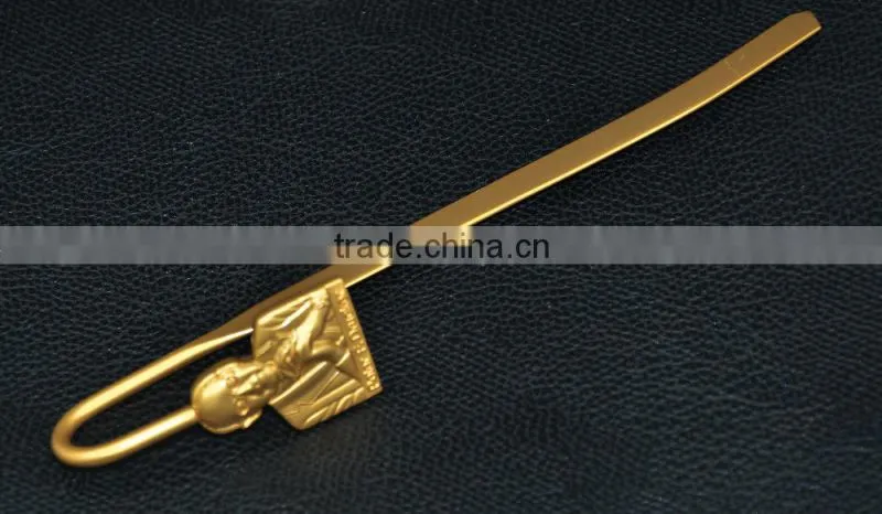 Gold plated book mark Portraits metal bookmark custom metal bookmarks