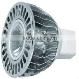 Dimmable AC85-240V 3W MR16 250LM 50*47.6mm 6000K LED spot Lamps
