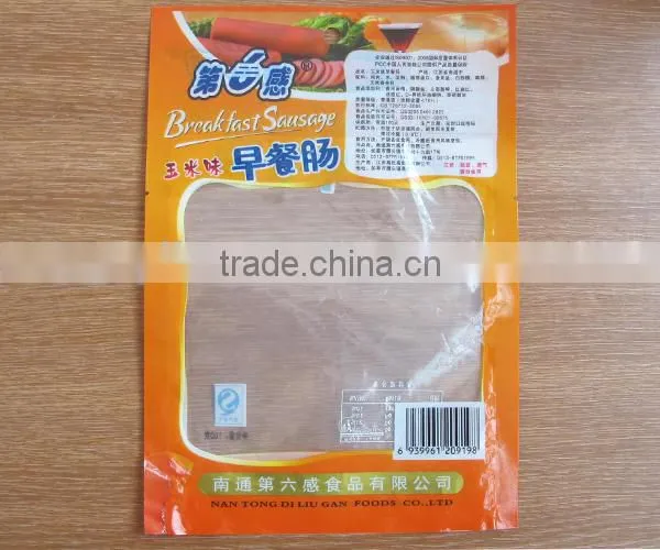 plastic vacuum bag for ham /high temperature retortable pouch/food grade vacuum bag for ham