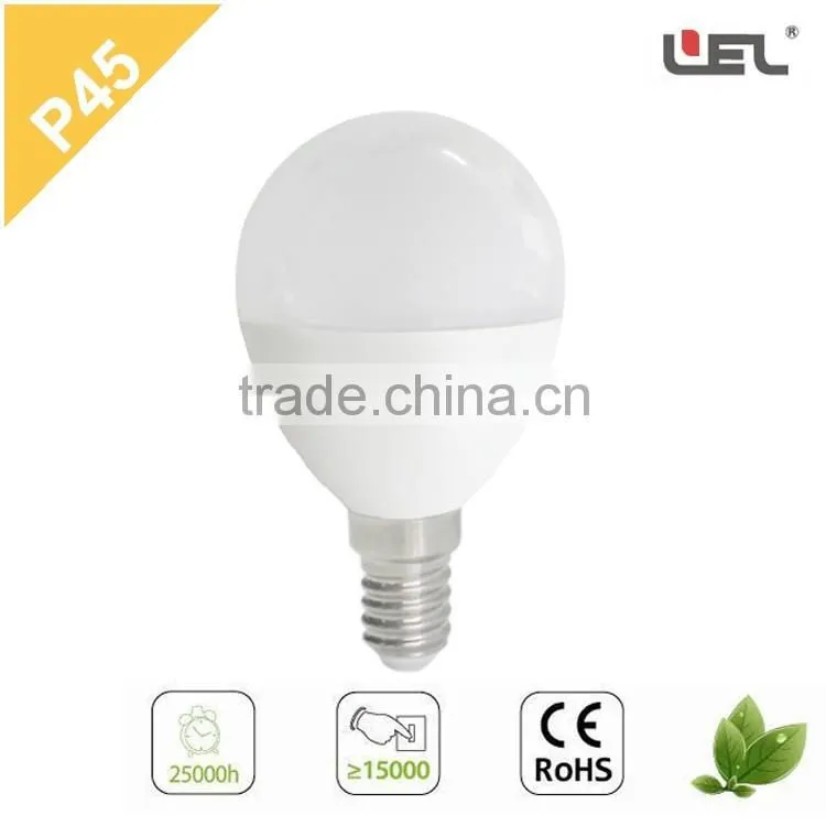 led bulb lamp CE-approved P45 E14 4W ceramic bongs Plastic Housing Globe LED Light Bulb led light bulb speaker