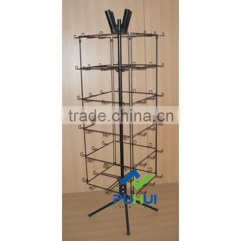four sides metal rotating balloon display stand with good quality