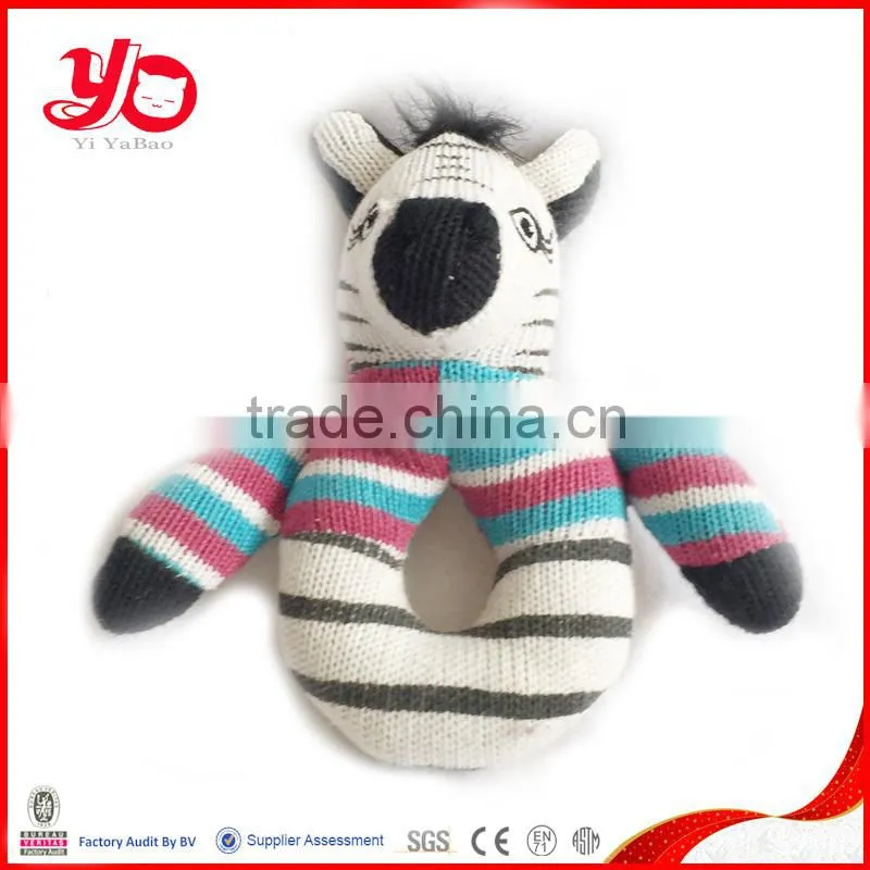Wholesale baby toy rattle plush toy, mini baby toy plush rattle toy