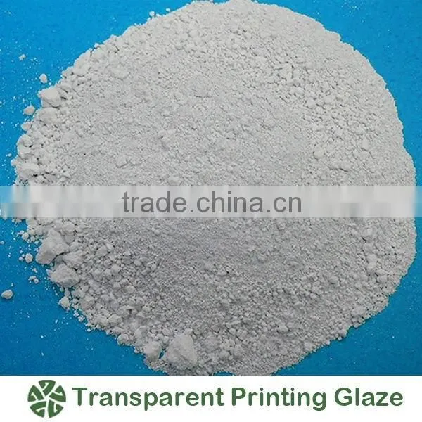 High quality transparent printing glaze ceramic glaze powder for ceramic borders glazes materials
