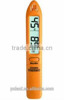 Simple design pen type dual display with humidity and temperature meter