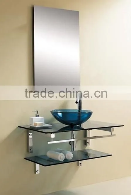 European style glass basin, glass sink YO-G086C