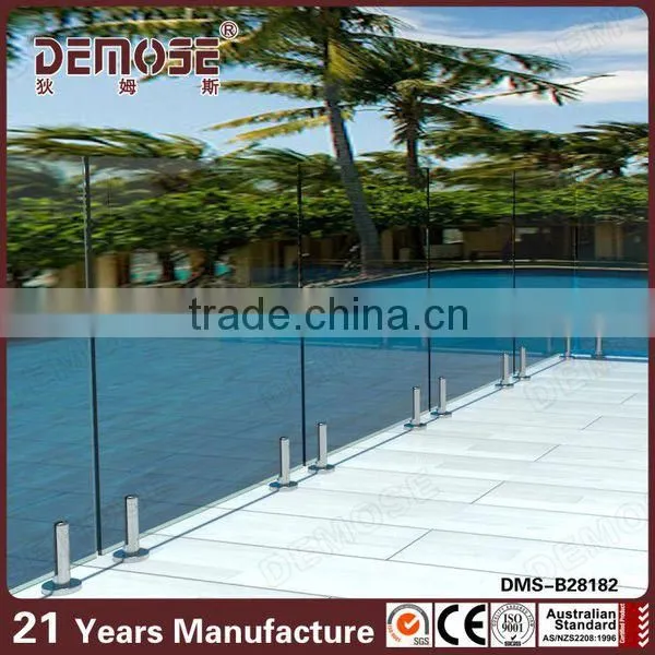 outdoor frameless glass balcony railing designs