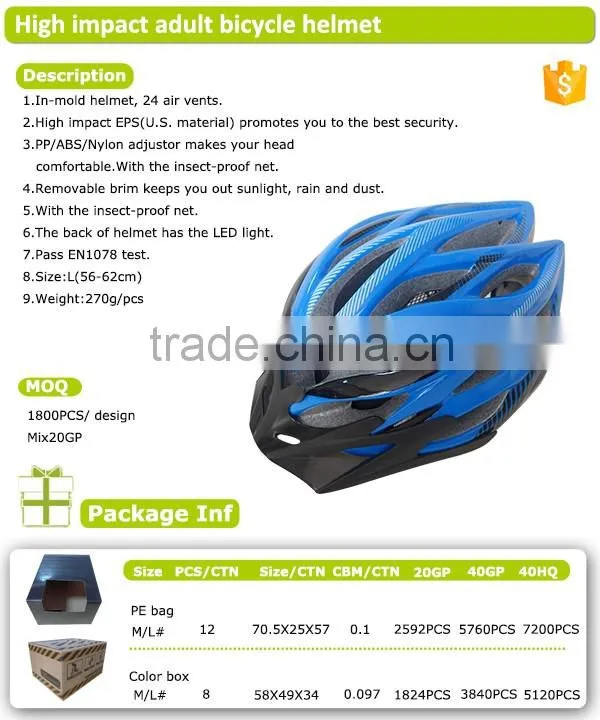 wholesale man and woman adult bicycle helmet