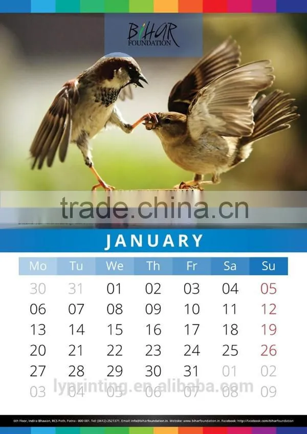 monthly planner wall calendar foldable