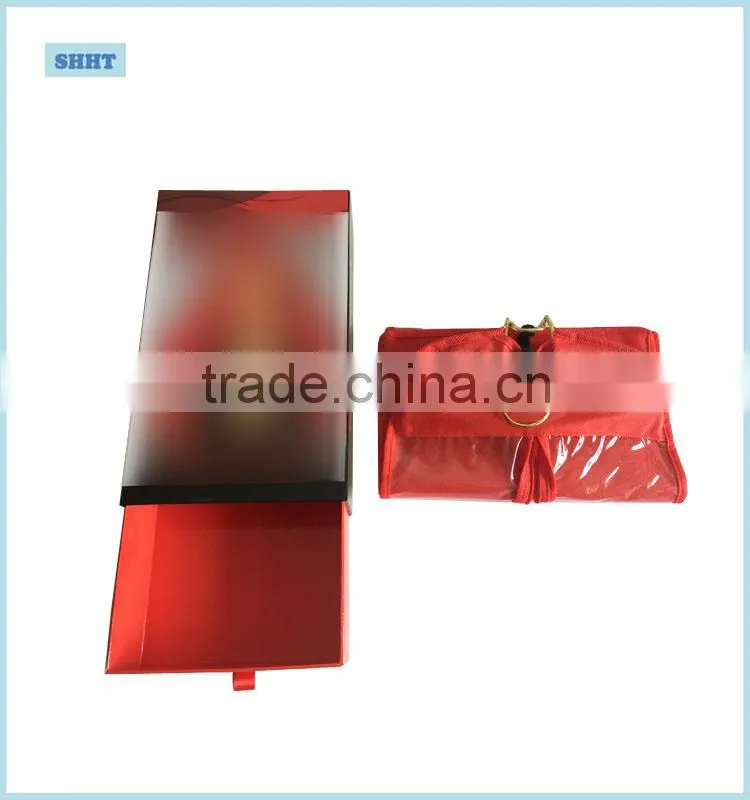 hair extension bag with hanger and packaging box with logo