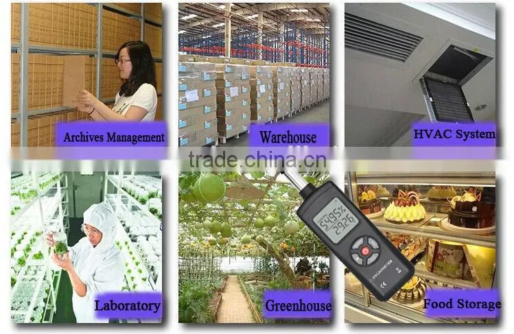 High accuracy industrial digital handheld temperature and humidity detector temperature & humidity meter'TL-500'