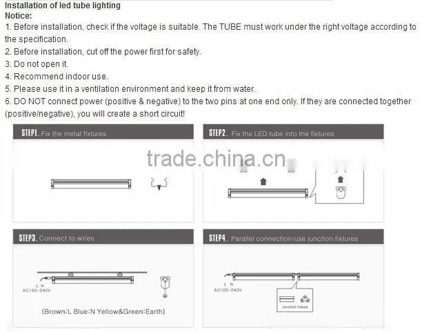 LOW POWER COOL WHITE LED TUBE T8 LIGHT 18W SAA APPROVAL