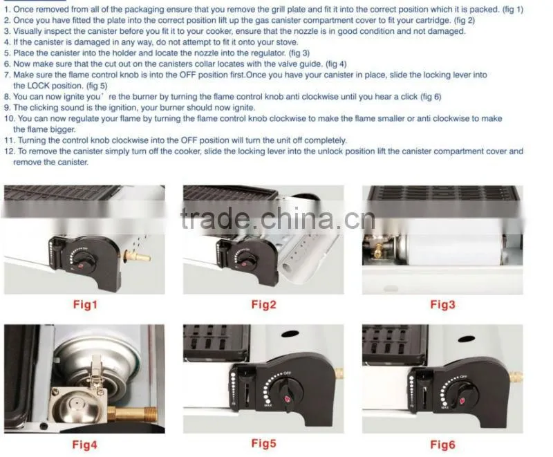 high quality CE approval indoor gas grills