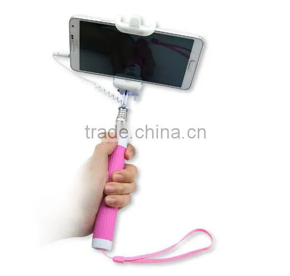 Hot Products Monopod Wire Cable Flodable Mini Selfie Stick
