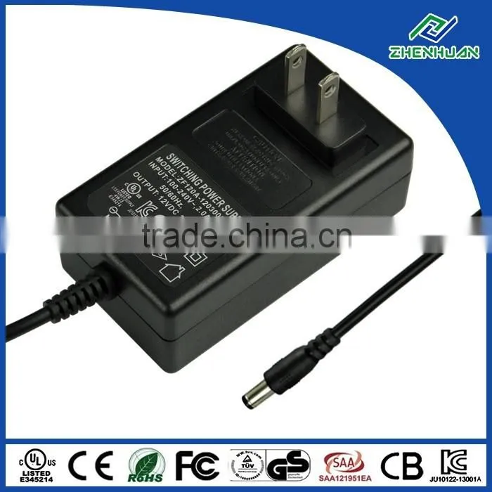 ZF120A-1203000 AC DC 12V 3A power adapter for set top box led light