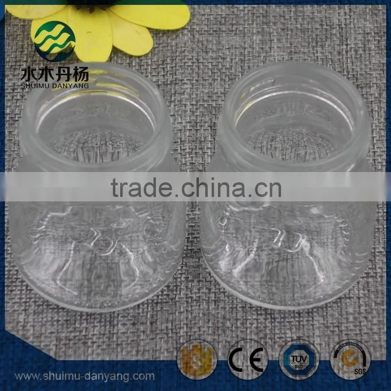 50ml clear food grade glass jar mini honey jar