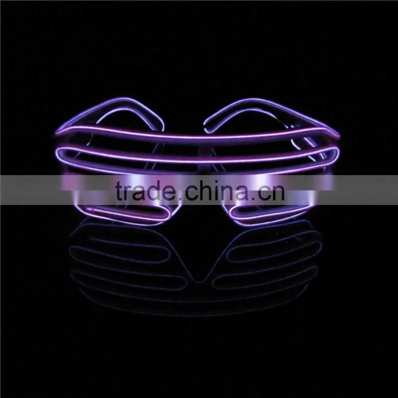 Party Favor China Christmas Decoration Shutter EL Wire Glasses