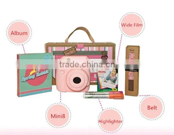 2015 Newest Fujifilm Instax Mini 8 Instant Film Camera , Gift Package Fuji Instax