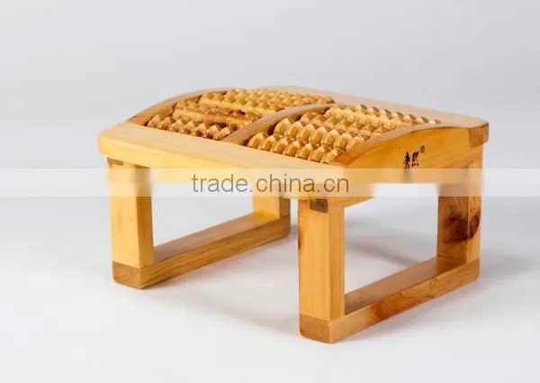 Wooden massager promote blood circulation foot massage stool